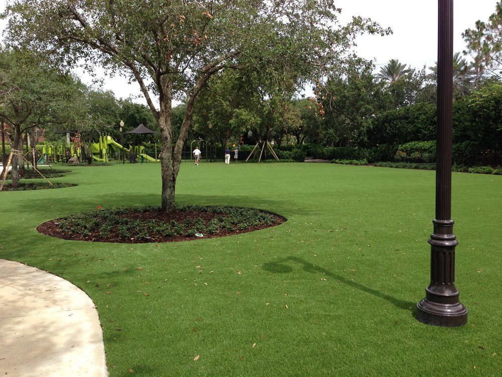 Jacksonville commercial artificial grass landscaping