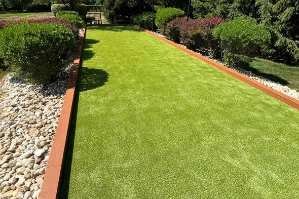 Jacksonville Bocce Ball Court featuring artificial grass