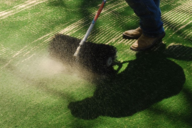 Jacksonville artificial turf installation - base layer aggregate