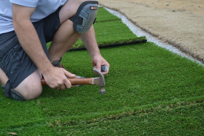 Jacksonville artificial grass installation - infill